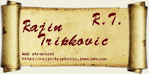 Rajin Tripković vizit kartica